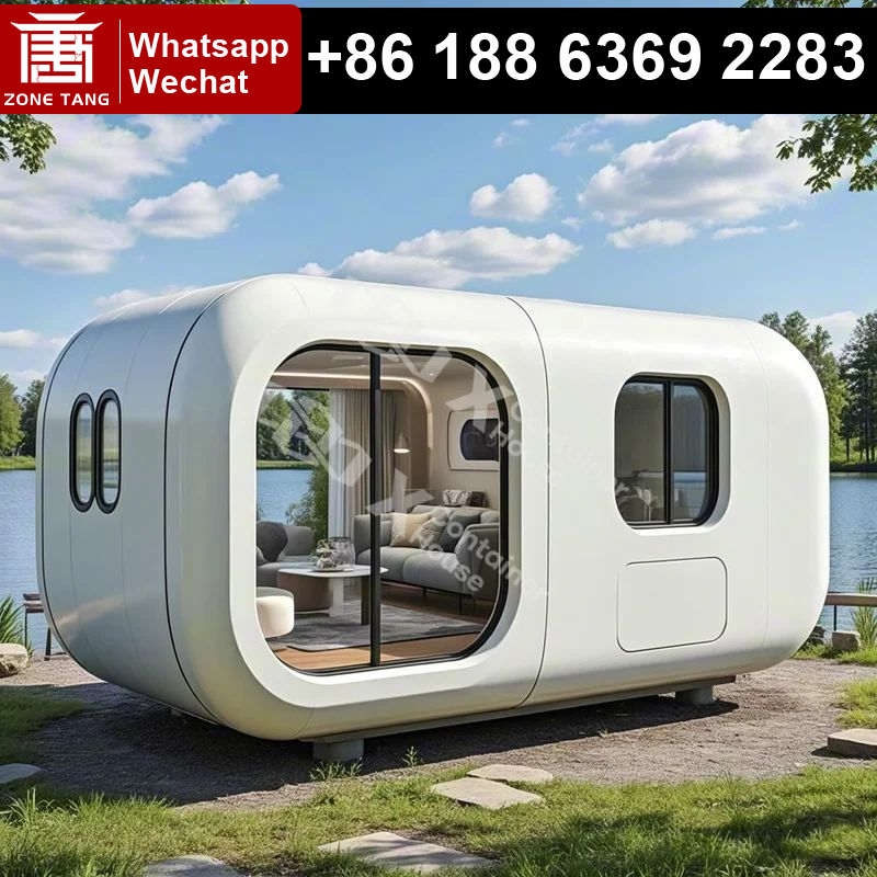 Sustainable Living Home - Prefab Modular Steel Cabin Apple Capsule