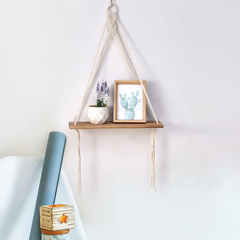 Boho Macrame Wall Shelf Handma - огляд і ціна Sustainable Living Home